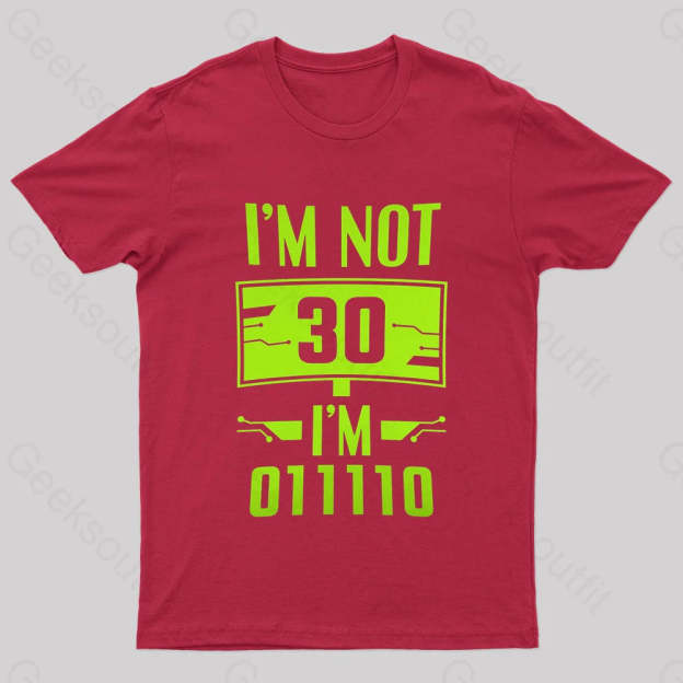 I’m 011110 Geek T-Shirt Red / S