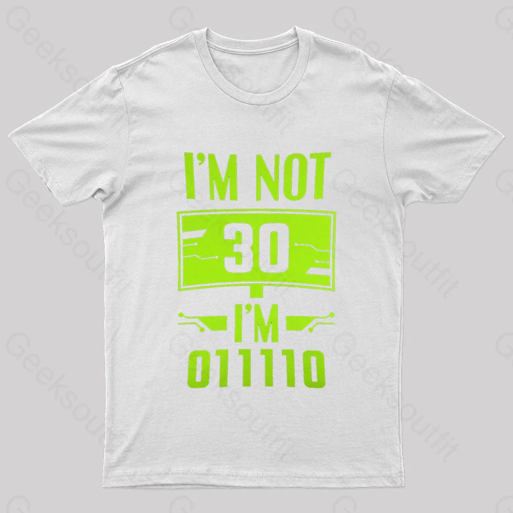I’m 011110 Geek T-Shirt White / S