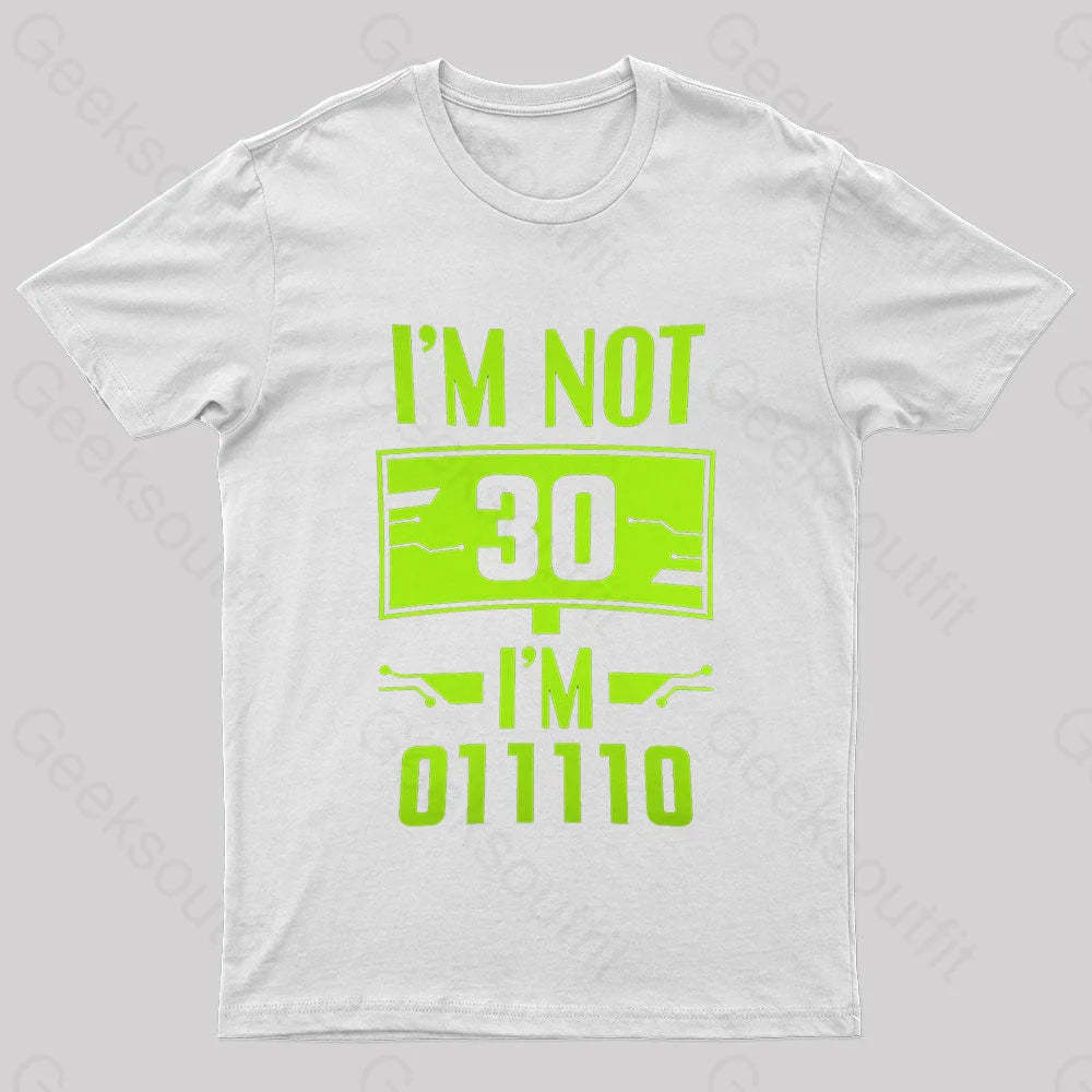 I’m 011110 Geek T-Shirt White / S