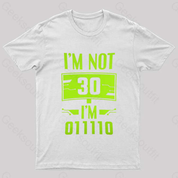 I’m 011110 Geek T-Shirt White / S