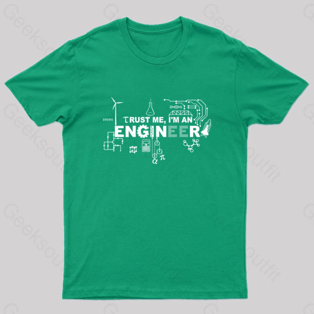 Im An Engineer T-Shirt Green / S