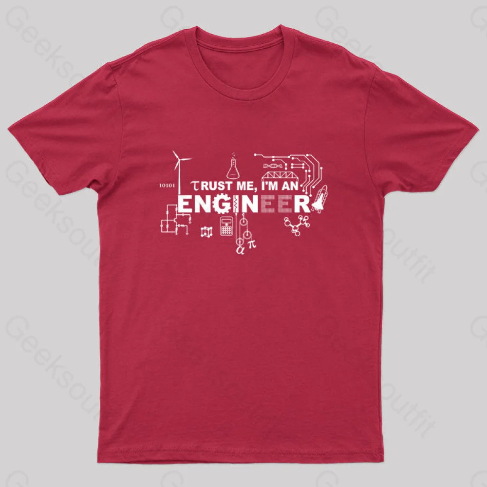Im An Engineer T-Shirt Red / S