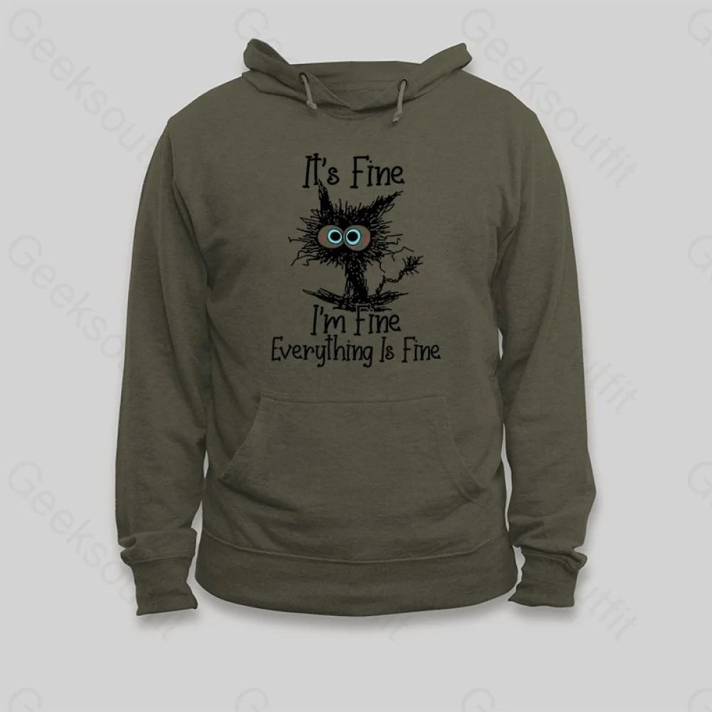 I'm Fine Hoodie - Geeksoutfit