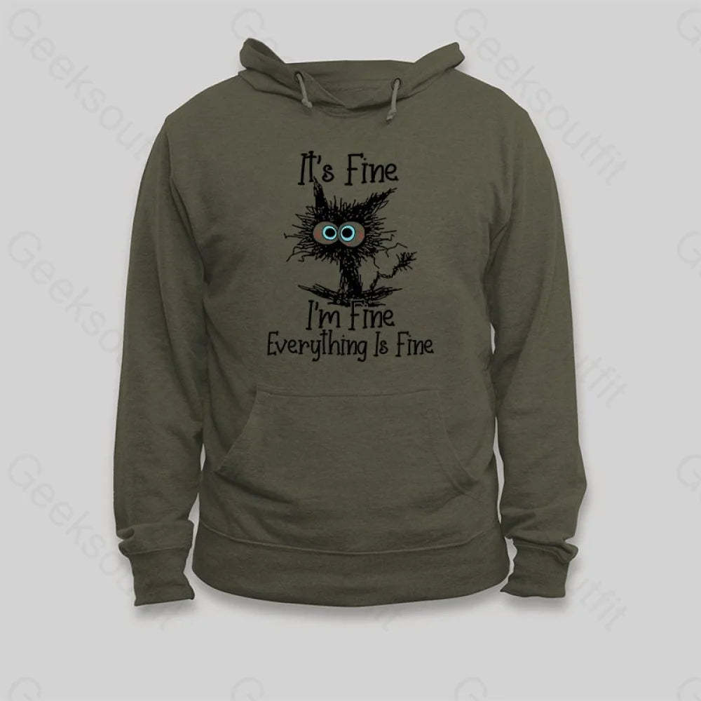 I'm Fine Hoodie - Geeksoutfit