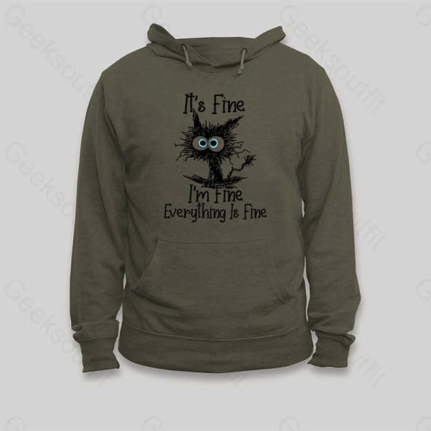 I'm Fine Hoodie - Geeksoutfit