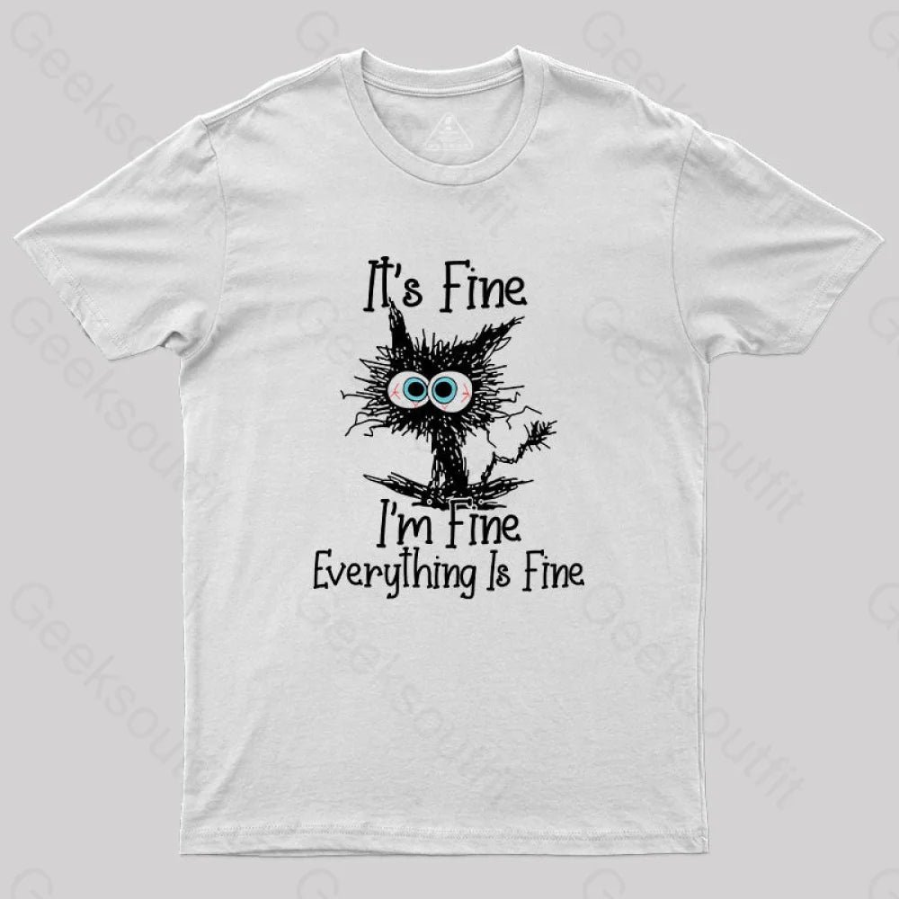 I’m Fine T-Shirt White / S