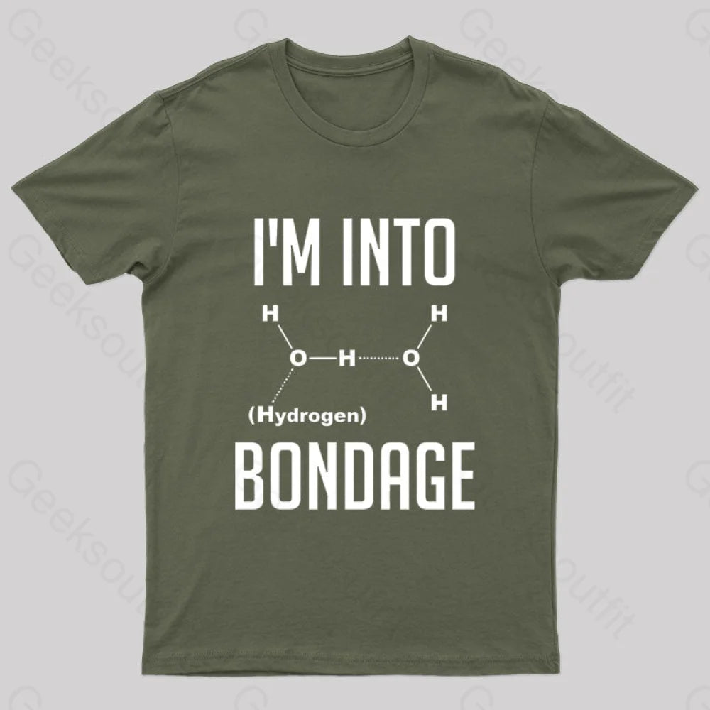 I’m Into Hydrogen Nerd T-Shirt Army Green / S