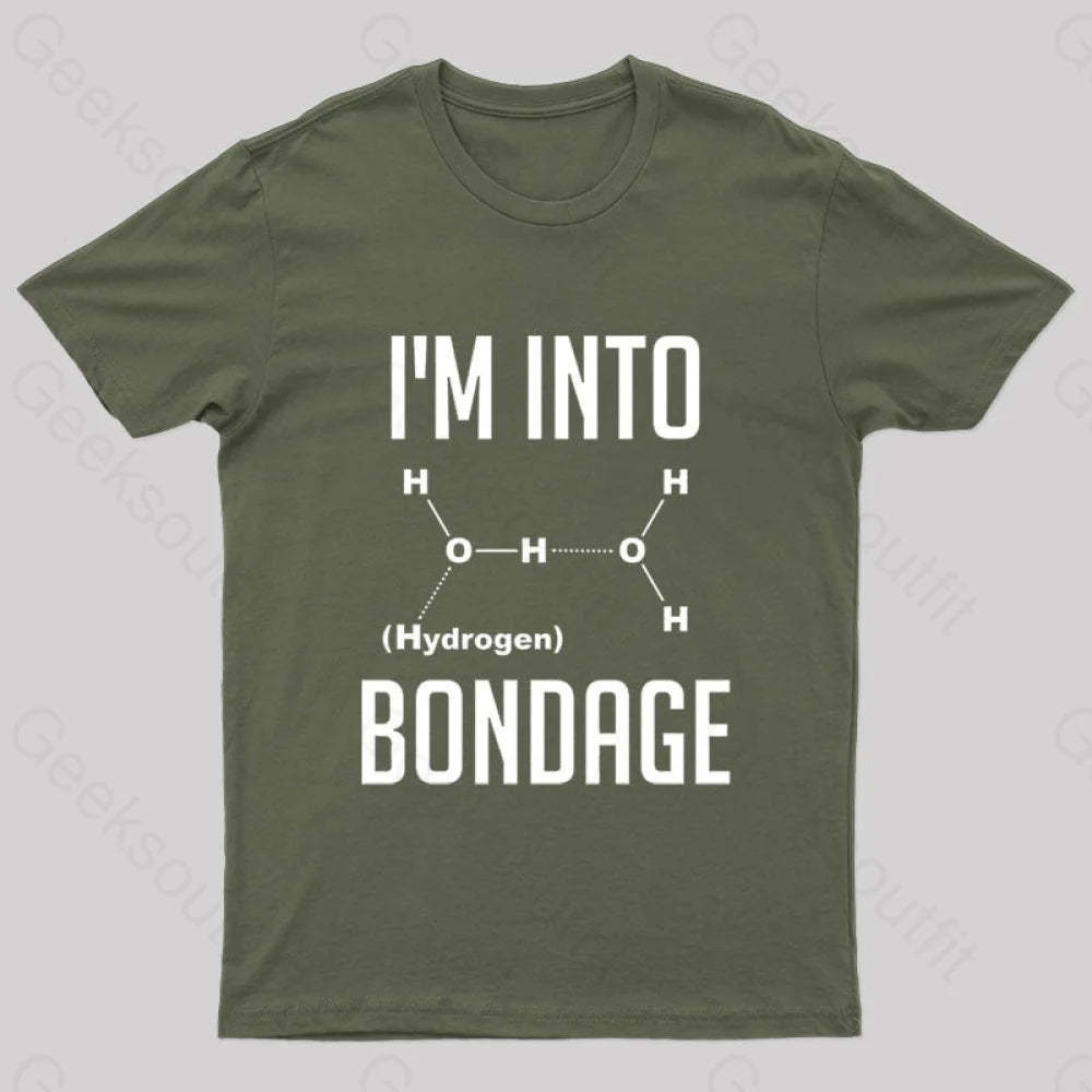 I’m Into Hydrogen Nerd T-Shirt Army Green / S
