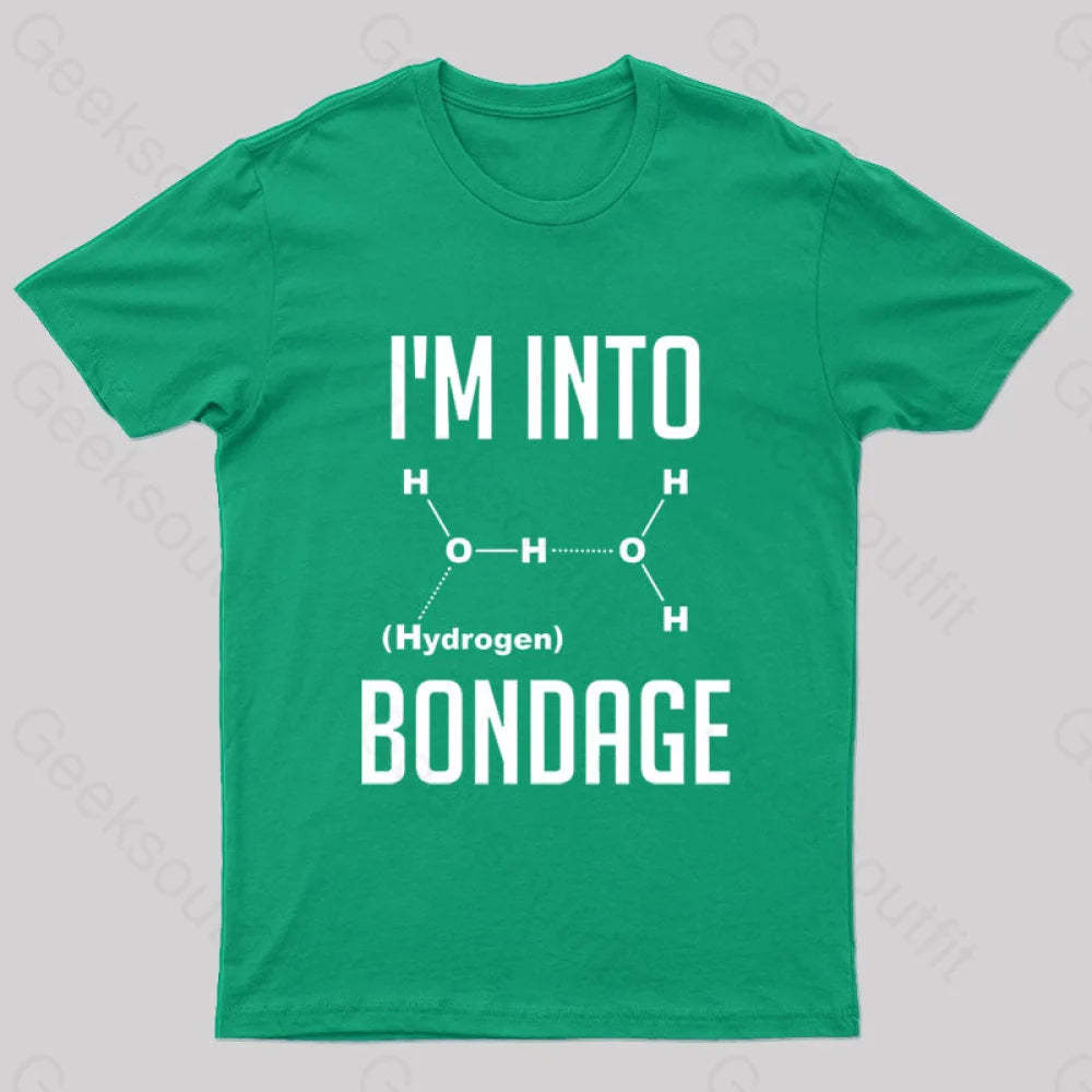 I’m Into Hydrogen Nerd T-Shirt Green / S