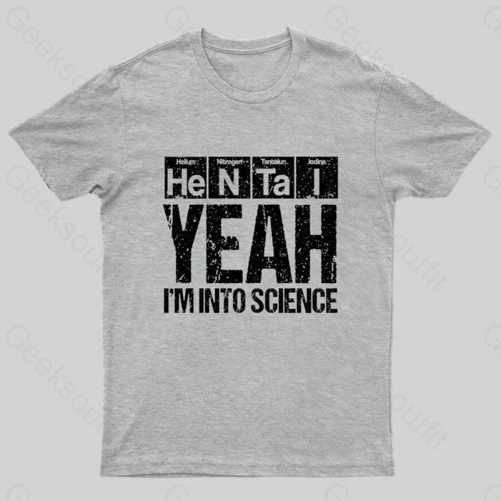 I’m Into Science Geek T-Shirt Grey / S