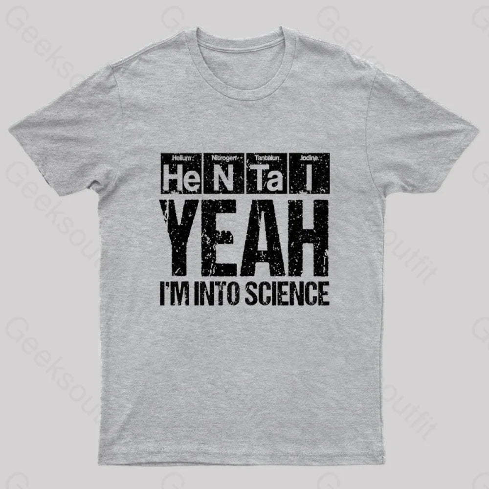 I’m Into Science Geek T-Shirt Grey / S