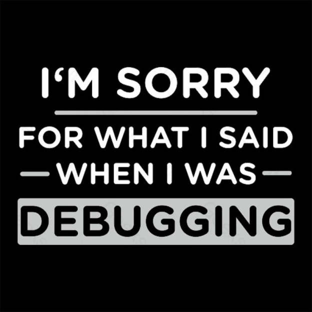 Im Sorry For What I Said When Was Debugging Nerd T-Shirt