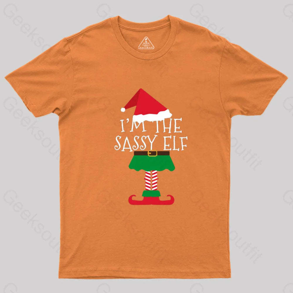 I’m The Sassy Elf T-Shirt Orange / S