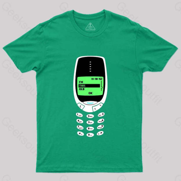 I’m This Old - Nokia T-Shirt Green / S