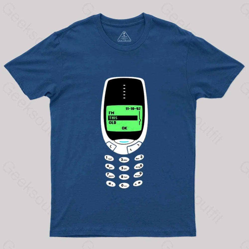 I’m This Old - Nokia T-Shirt Navy / S