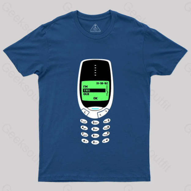 I’m This Old - Nokia T-Shirt Navy / S