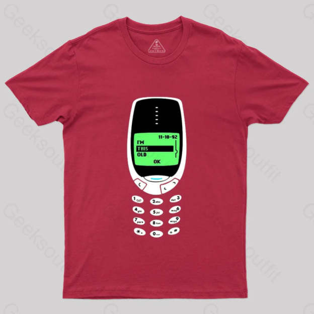 I’m This Old - Nokia T-Shirt Red / S