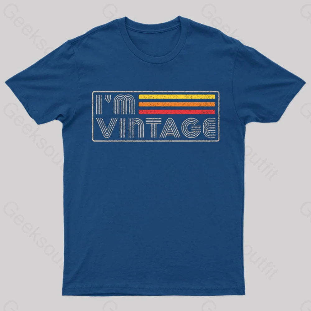 I‘m Vintage Geek T-Shirt Navy / S