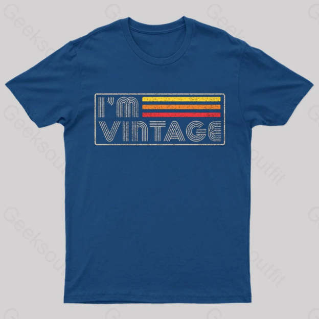 I‘m Vintage Geek T-Shirt Navy / S