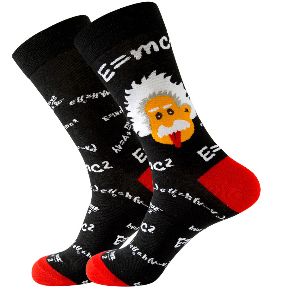 Physics Formula Pattern Funny Men's Crew Socks