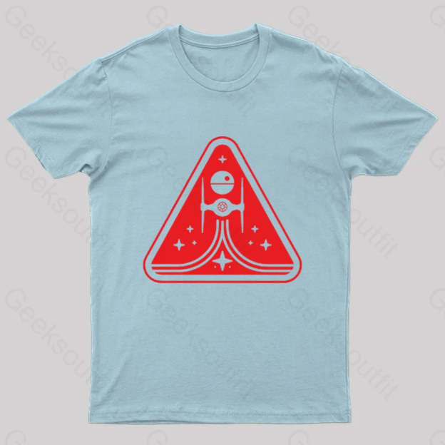 Imperial Titanium Fighter Nerd T-Shirt Light Blue / S