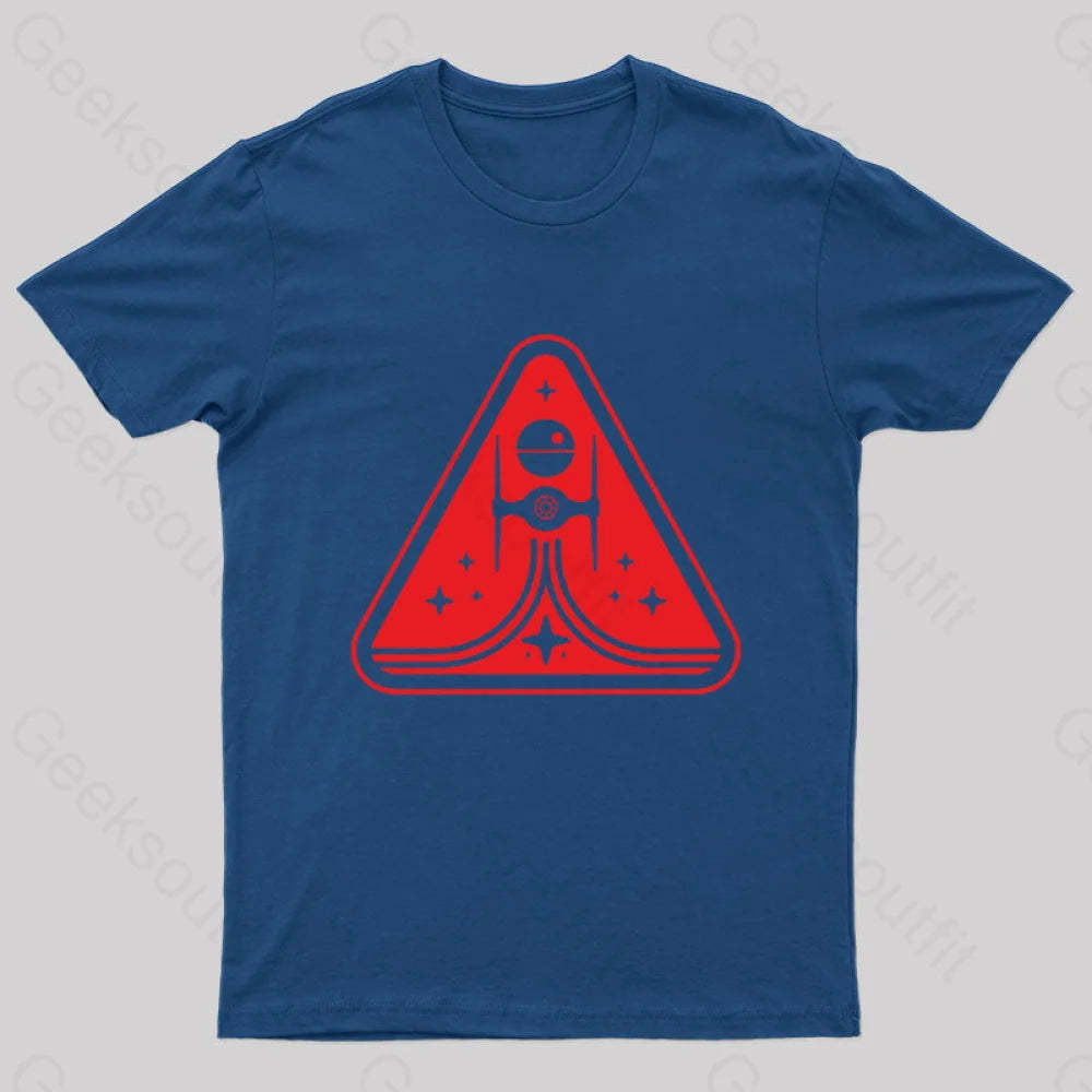 Imperial Titanium Fighter Nerd T-Shirt Navy / S