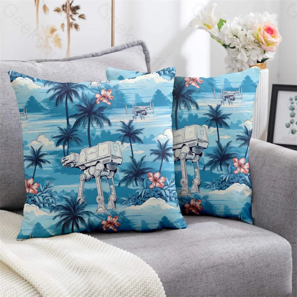 Imperial Walker Blue Hawaiian Beach Pillowcase 40*40Cm / Geekpc025