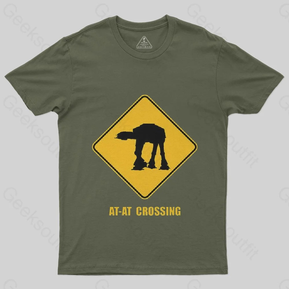 AT-AT Crossing T-Shirt - Geeksoutfit