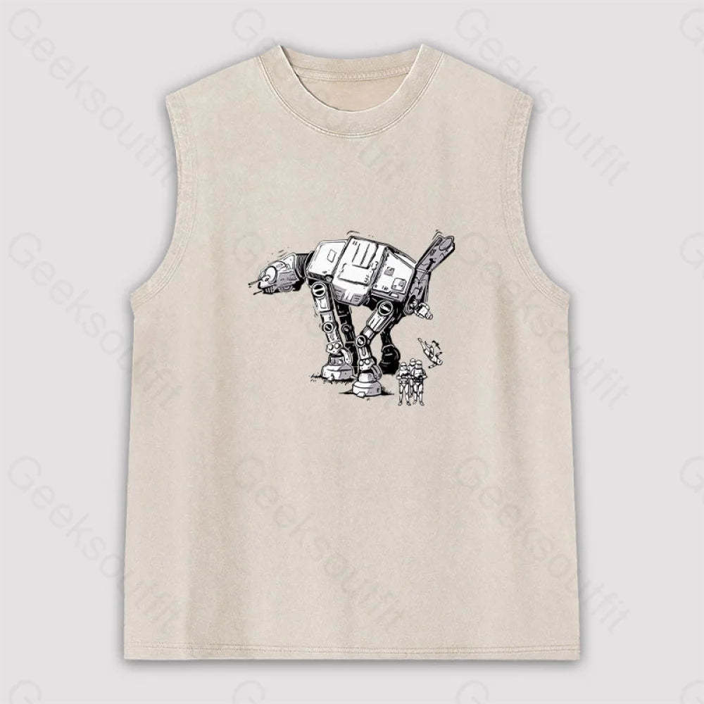 Imperial Walker Unisex Washed Tank Apricot / S