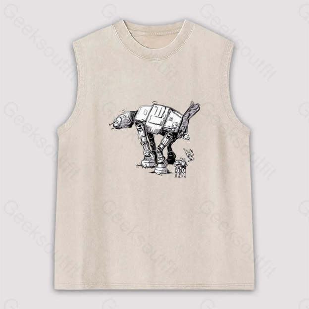 Imperial Walker Unisex Washed Tank Apricot / S