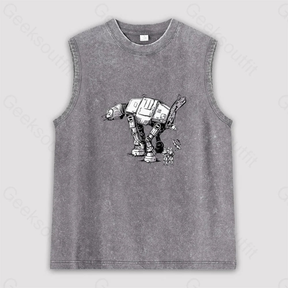 Imperial Walker Unisex Washed Tank Grey / S
