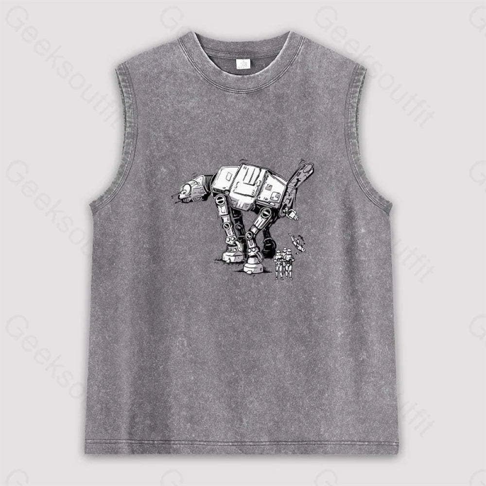 Imperial Walker Unisex Washed Tank Grey / S