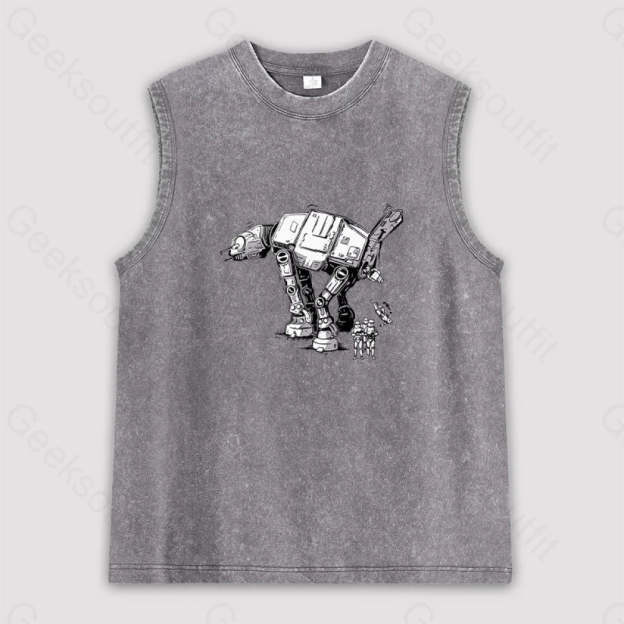 Imperial Walker Unisex Washed Tank Grey / S
