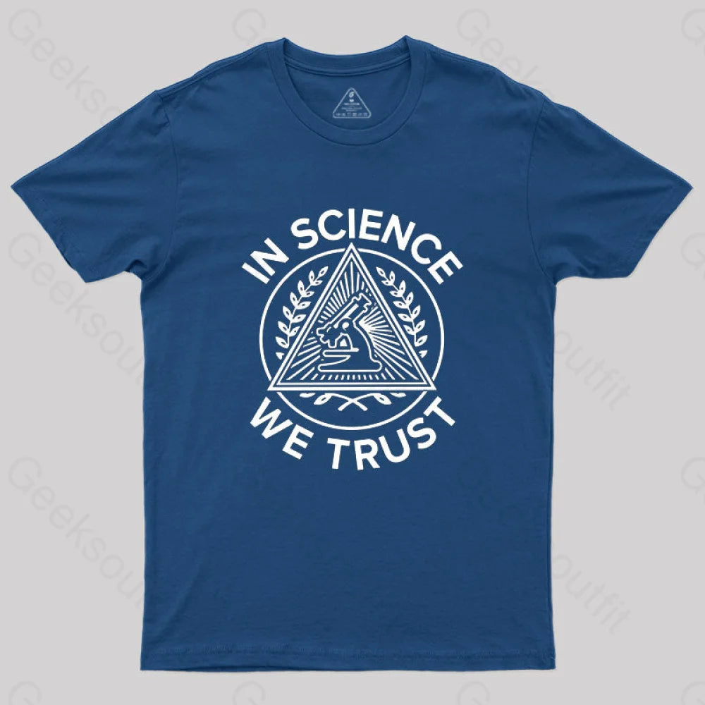 In Science We Trust T-Shirt Navy / S
