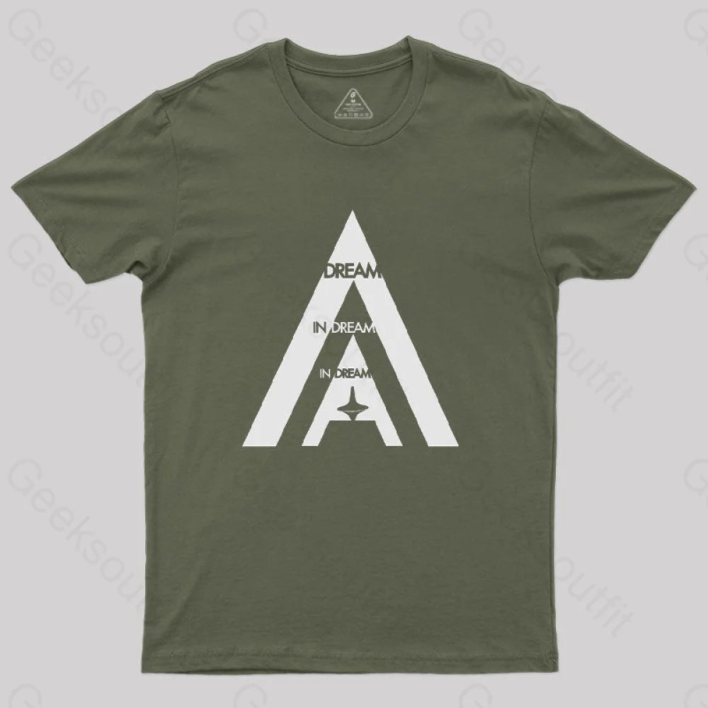 Inception White Essential T-Shirt Army Green / S