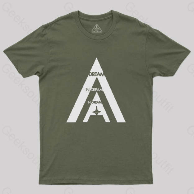 Inception White Essential T-Shirt Army Green / S