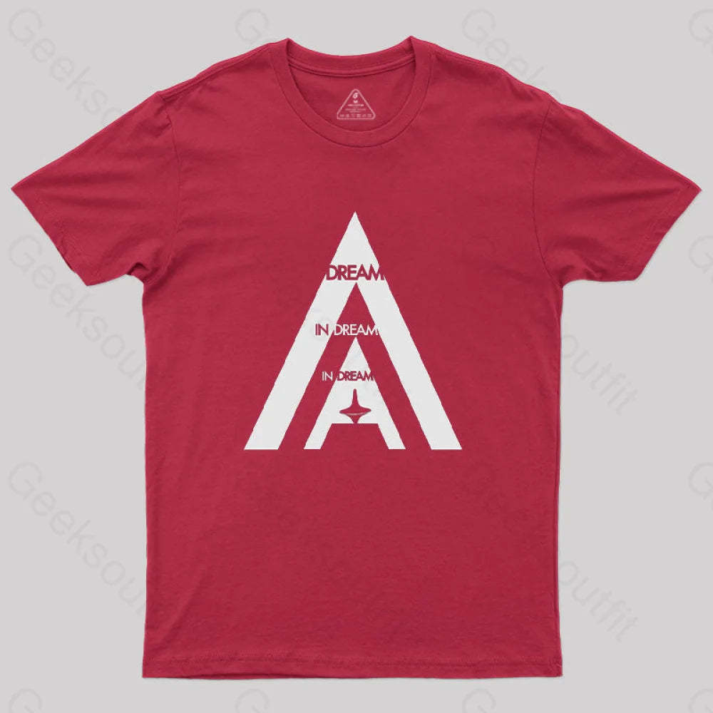 Inception White Essential T-Shirt Red / S