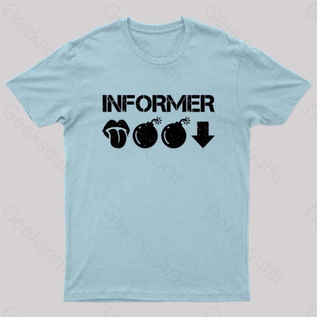Informer Geek T-Shirt Light Blue / S