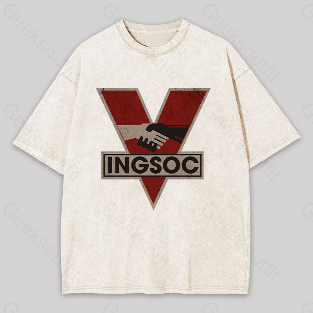 Ingsoc Washed T-Shirt Apricot / S