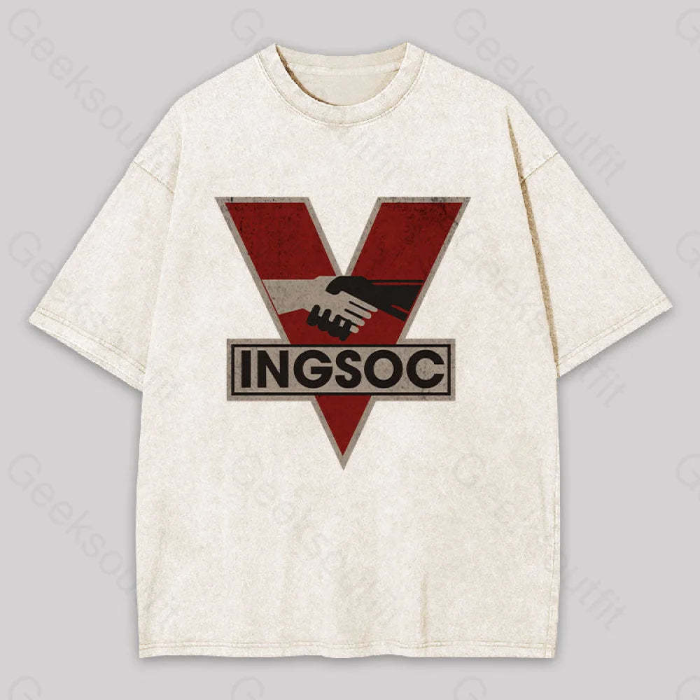 Ingsoc Washed T-Shirt Apricot / S