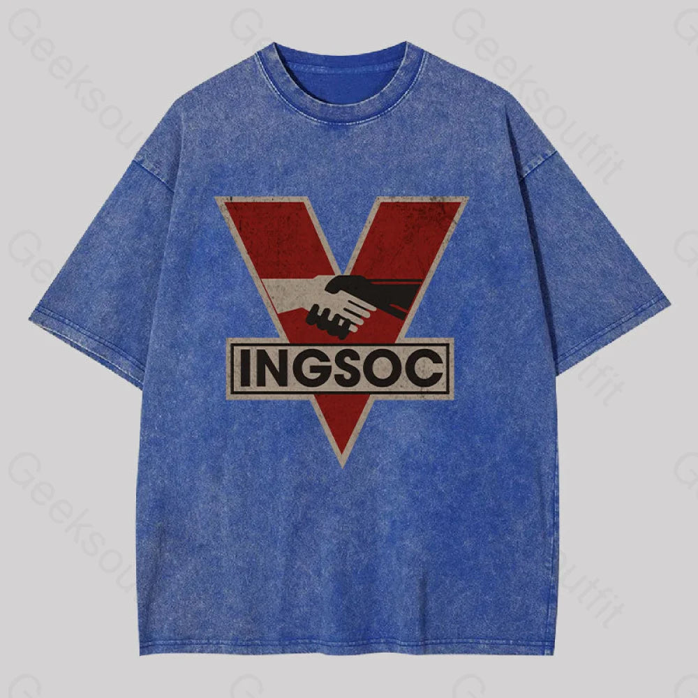 Ingsoc Washed T-Shirt Blue / S