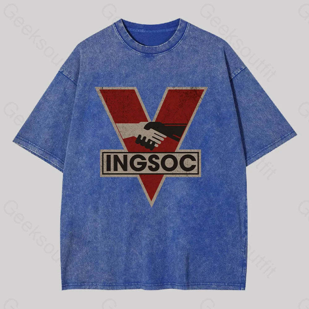 Ingsoc Washed T-Shirt Blue / S