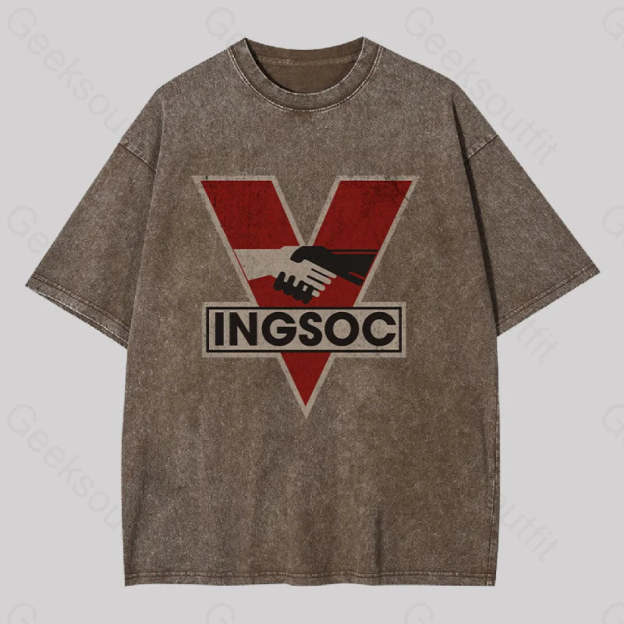 Ingsoc Washed T-Shirt Coffee / S