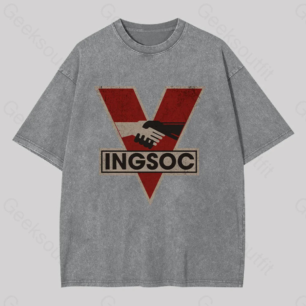 Ingsoc Washed T-Shirt Grey / S