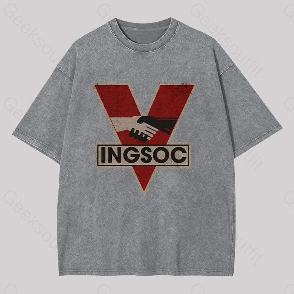 Ingsoc Washed T-Shirt Grey / S