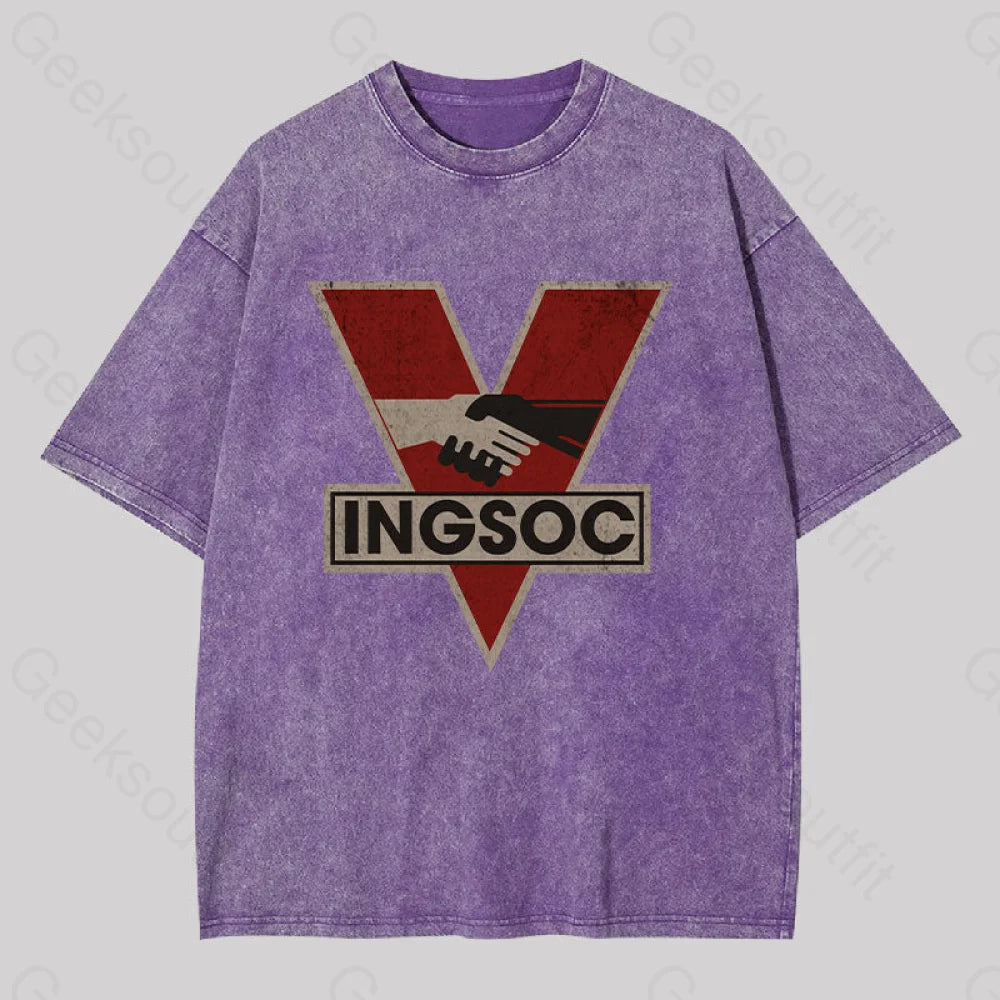 Ingsoc Washed T-Shirt Purple / S