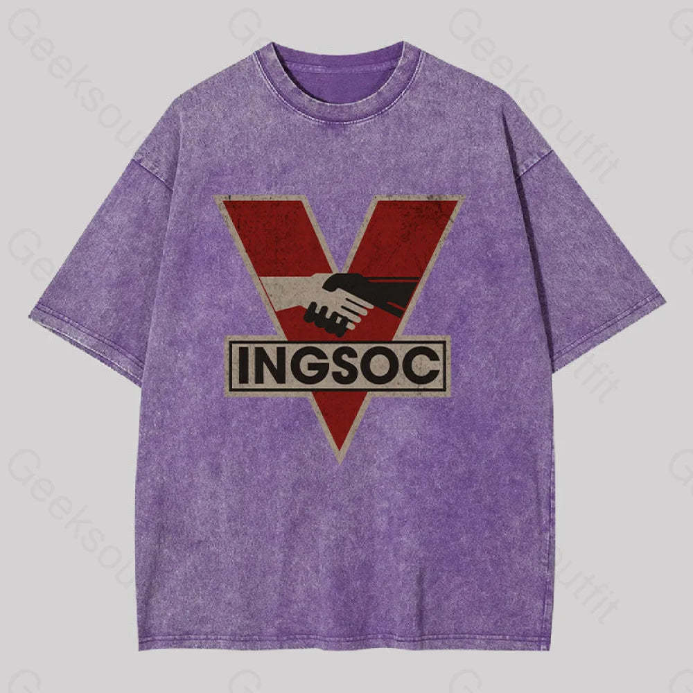 Ingsoc Washed T-Shirt Purple / S