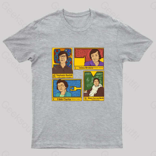 Inspiring Women Geek T-Shirt Grey / S