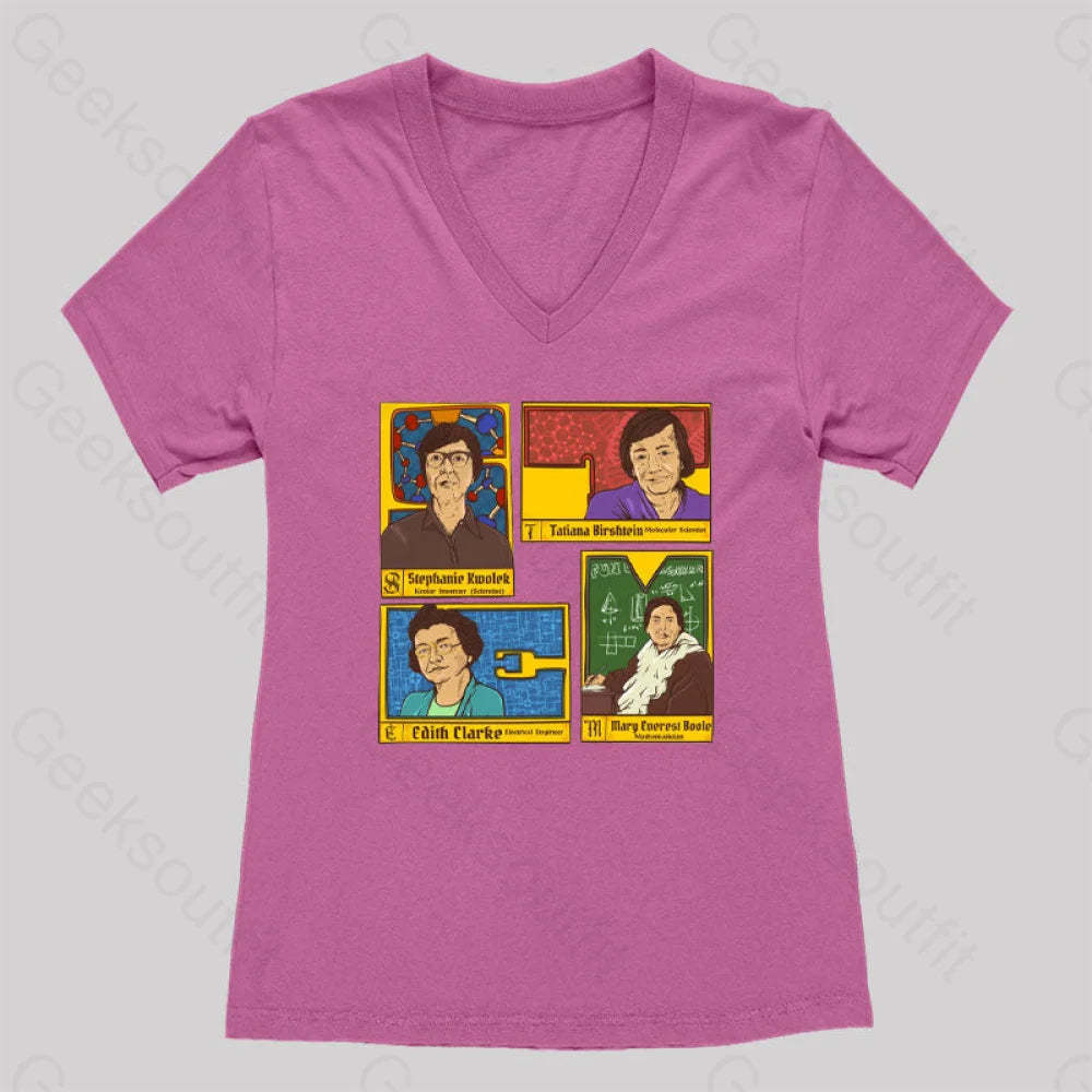 Inspiring Women’s V-Neck T-Shirt Rose Red / S