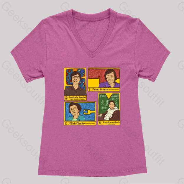 Inspiring Women’s V-Neck T-Shirt Rose Red / S